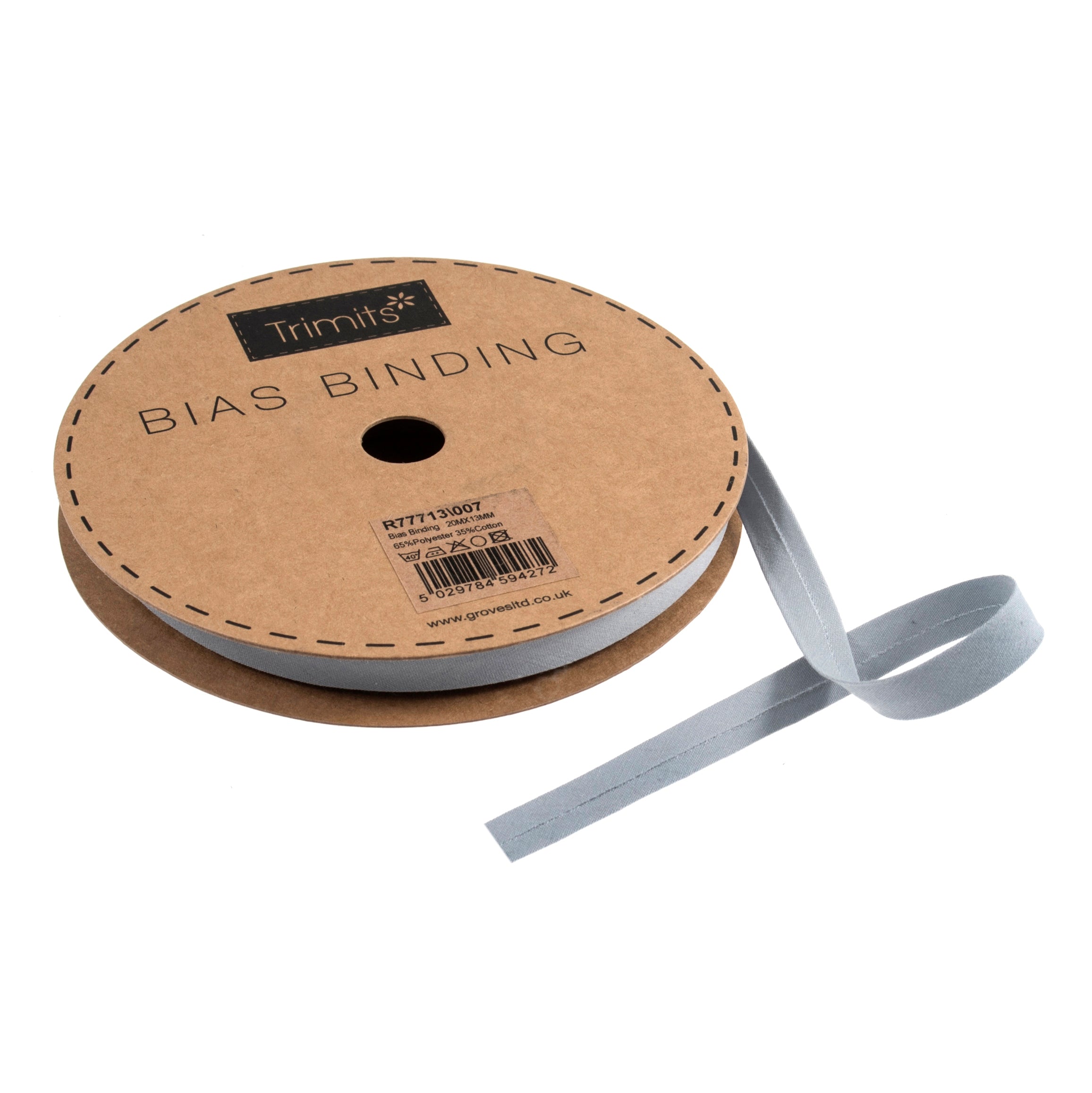 Silver Bias Binding | Narrow from Jaycotts Sewing Supplies