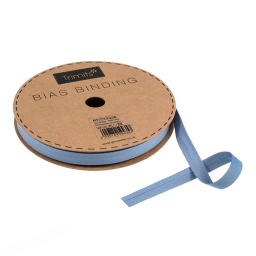 China Blue Bias Binding | Narrow from Jaycotts Sewing Supplies