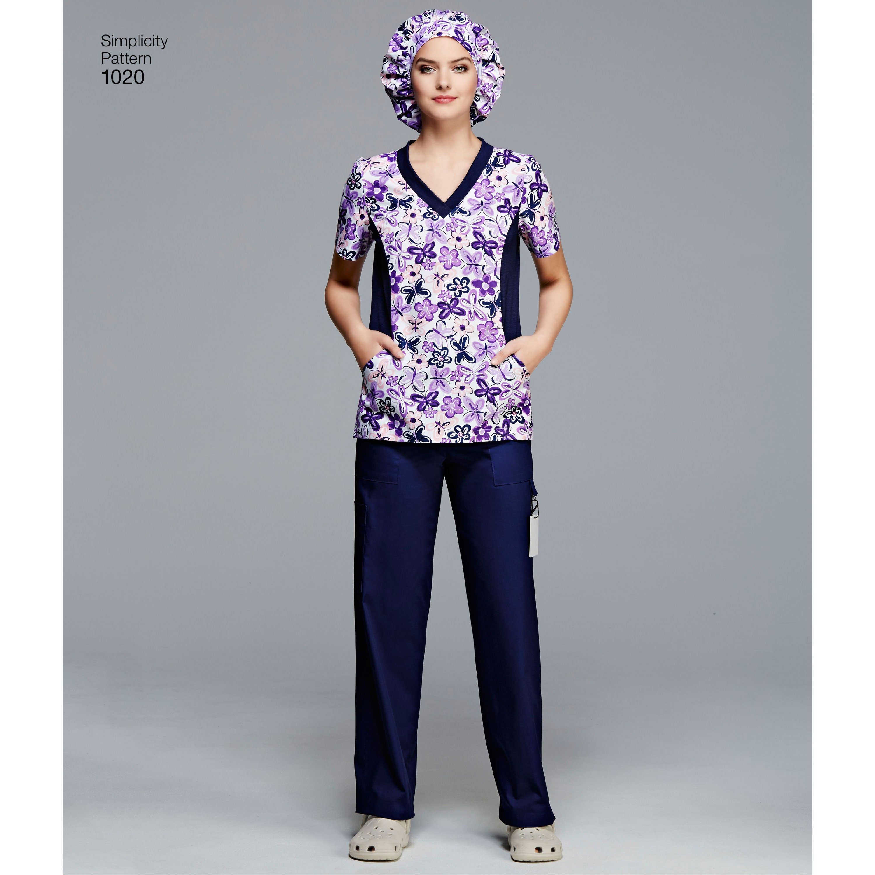Simplicity Pattern 1020 Misses' and Plus Size Scrubs from Jaycotts Sewing Supplies