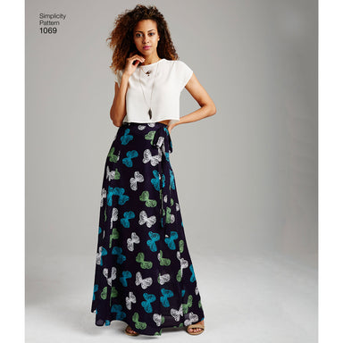 Simplicity Pattern 1069 Wide Leg Pants or Shorts and Skirts in 2 Lengths from Jaycotts Sewing Supplies
