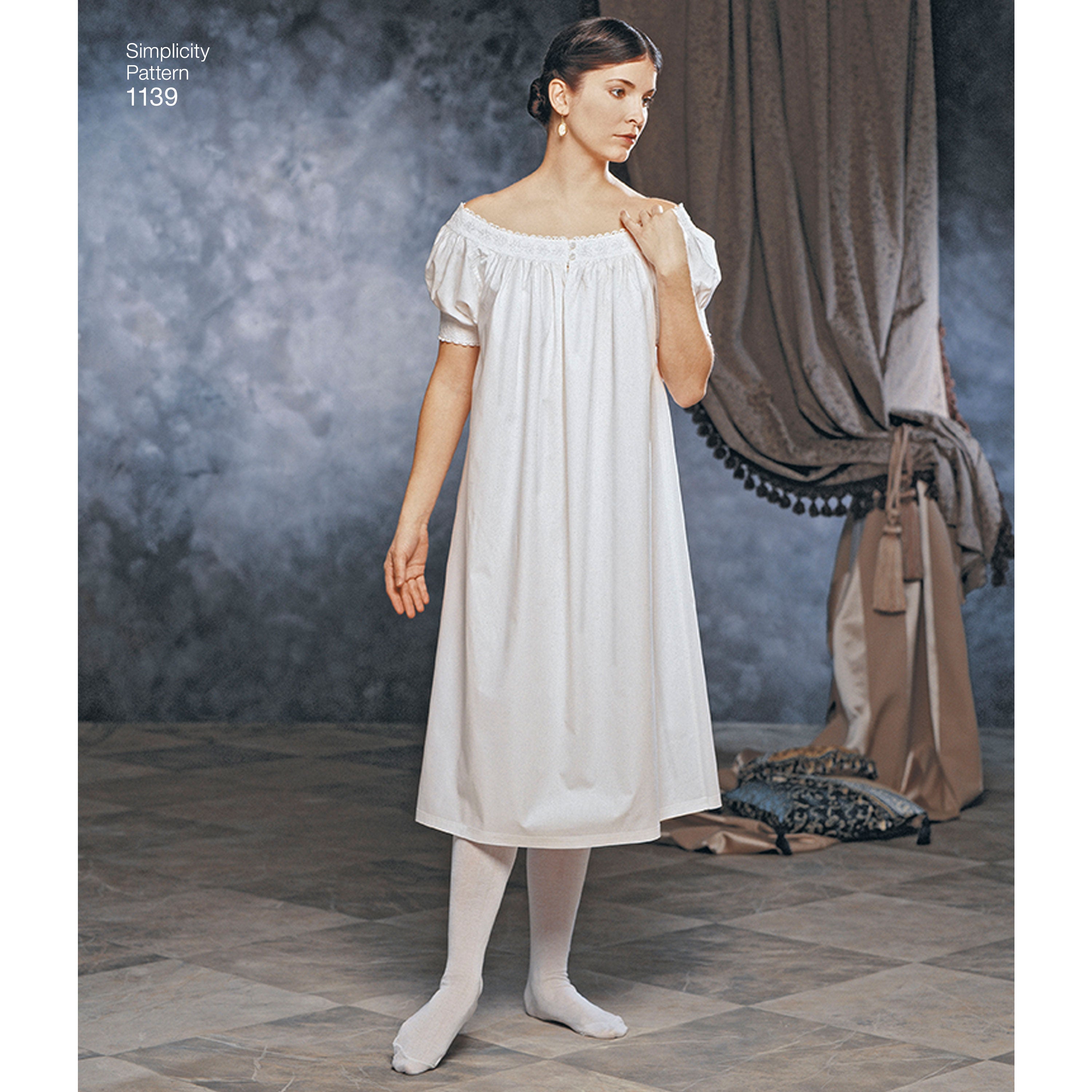 Simplicity Pattern 1139 Misses' Civil War Undergarments from Jaycotts Sewing Supplies