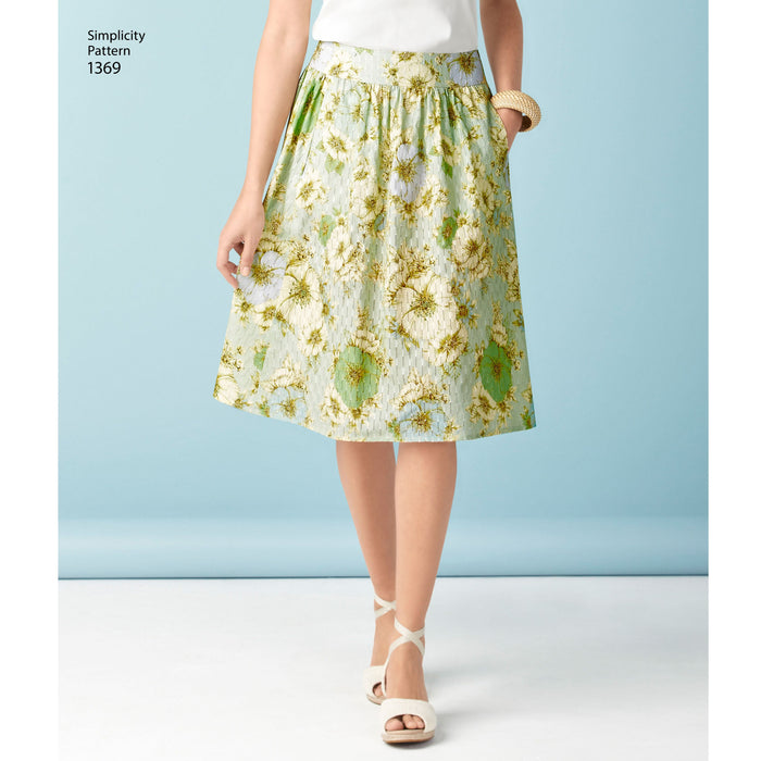 Simplicity Pattern 1369 Misses' Skirts in 3 Lengths from Jaycotts Sewing Supplies