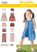 Simplicity Pattern 1453 Child's Dress, Top, Pants or Shorts & Hat from Jaycotts Sewing Supplies