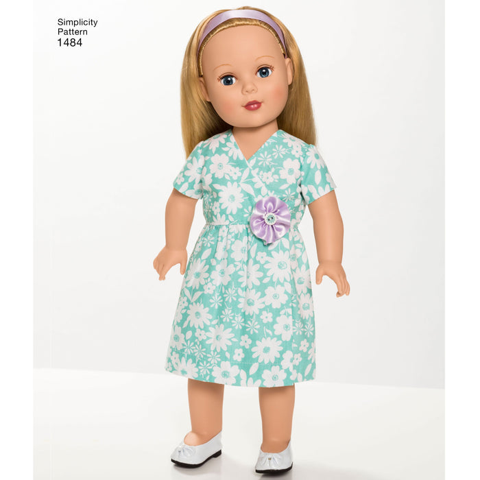 Simplicity Pattern 1484 18" Doll Clothes from Jaycotts Sewing Supplies