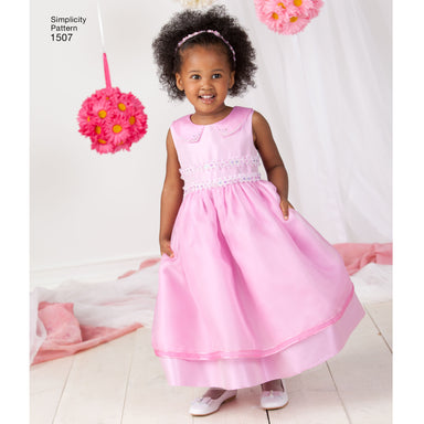 Simplicity Pattern 1507 Toddlers' and Child's dress from Jaycotts Sewing Supplies
