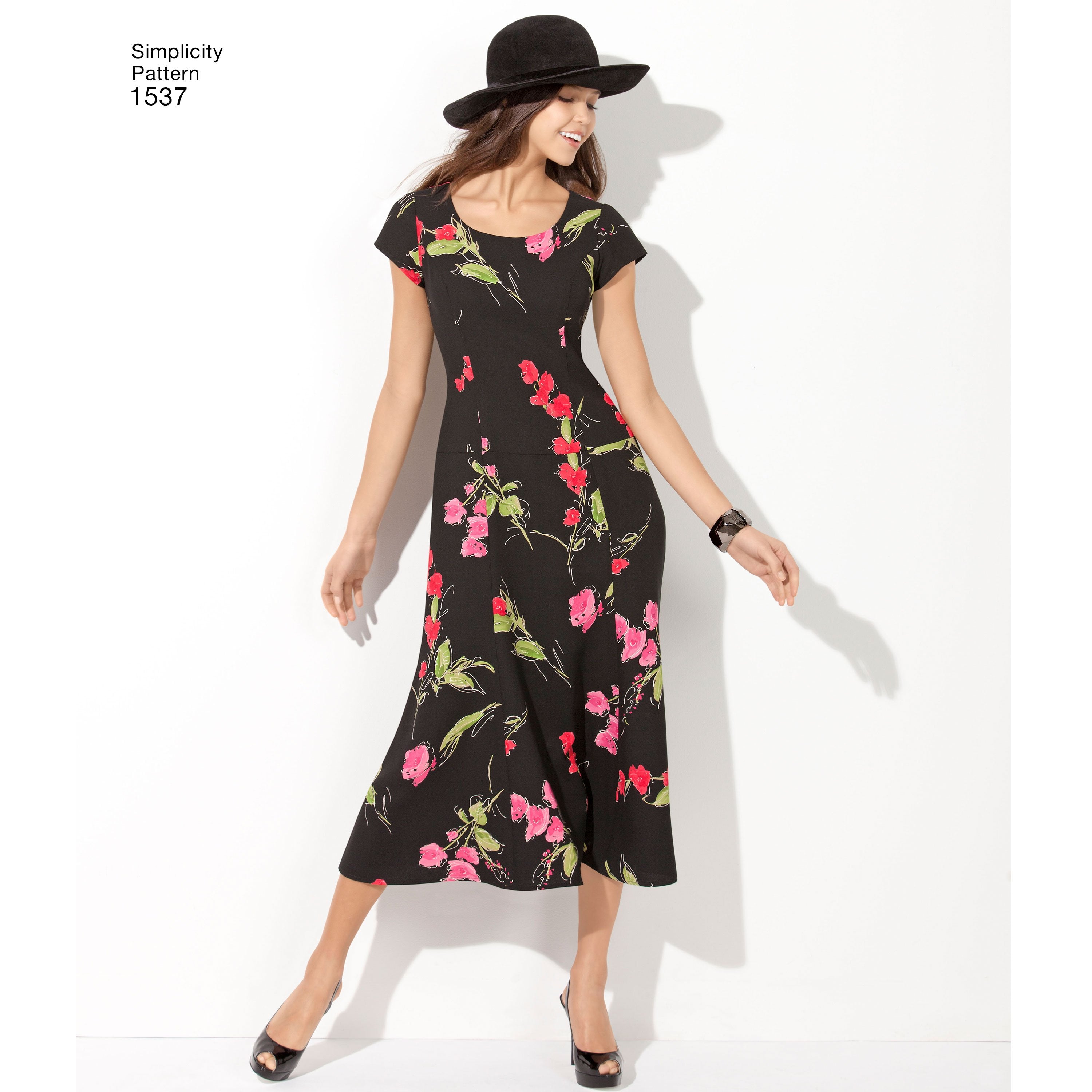 Simplicity Pattern 1537 Misses' & Plus Size dress in 3 lengths from Jaycotts Sewing Supplies