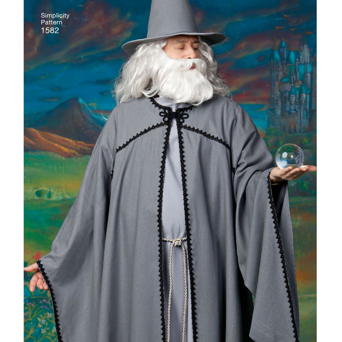 Simplicity Pattern 1582 Misses, men and teen hooded cape costume from Jaycotts Sewing Supplies