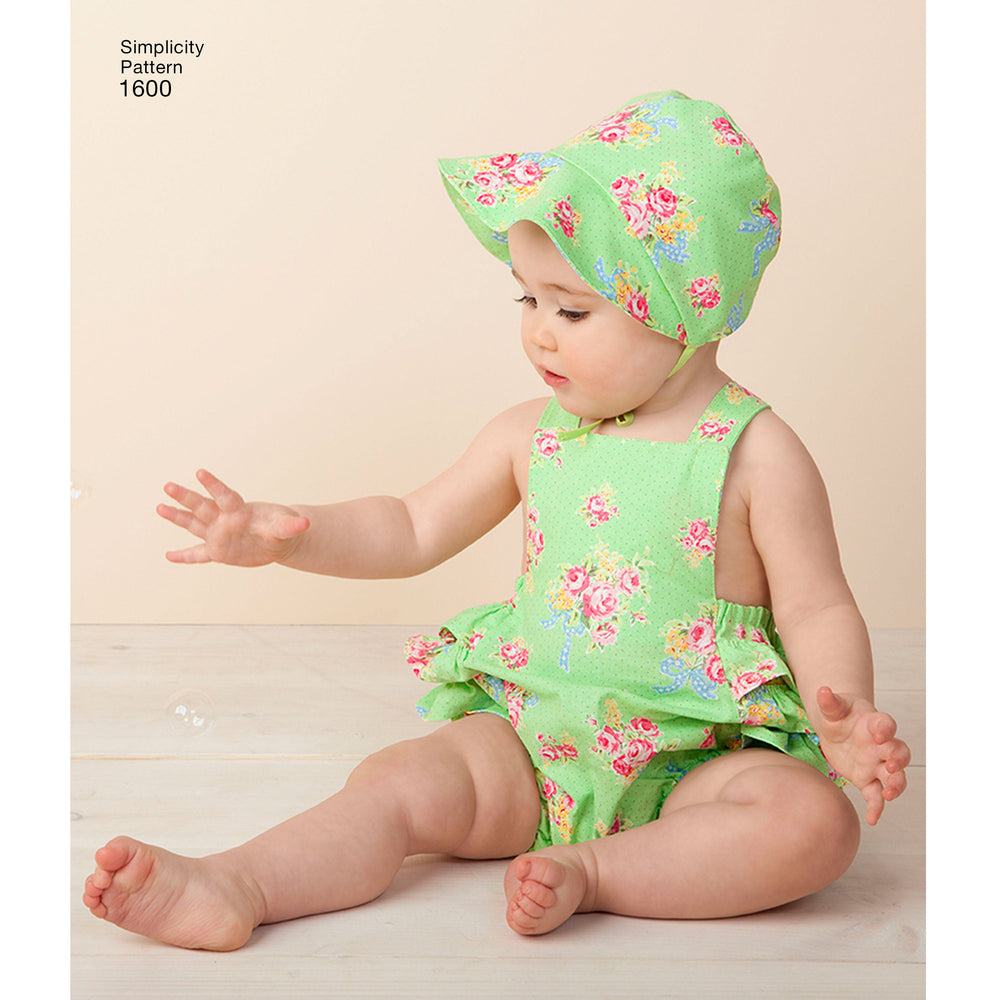 Simplicity Pattern 1600 Vintage baby romper, from Jaycotts Sewing Supplies