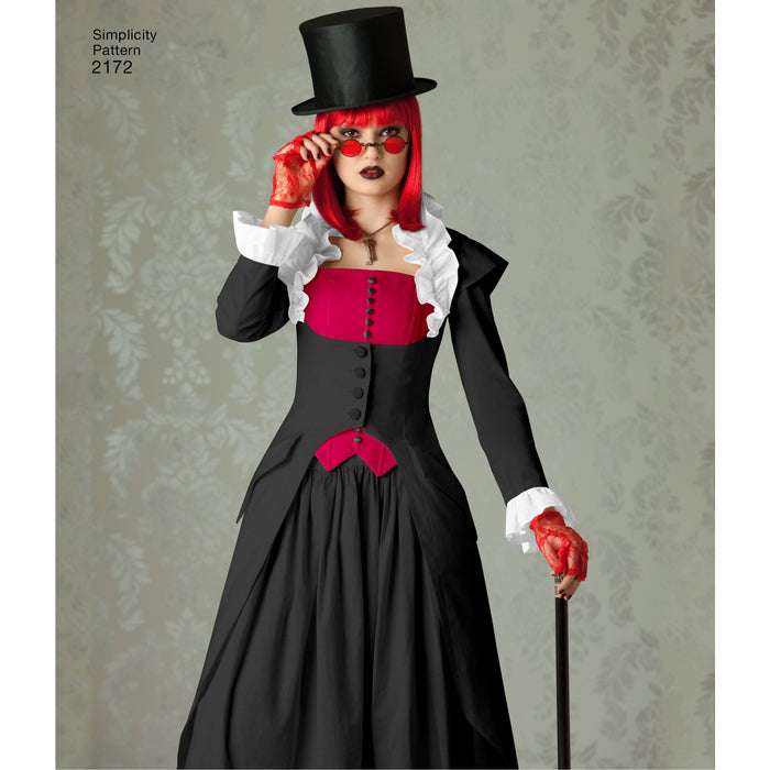 Simplicity Pattern 2172 Misses' Victorian era Costume | by Theresa LaQuey from Jaycotts Sewing Supplies