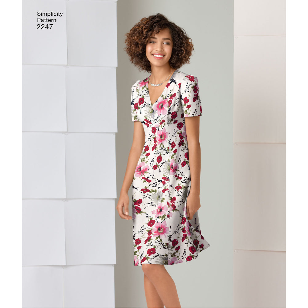 Simplicity Pattern: S2247 Misses' & Plus Size Dresses