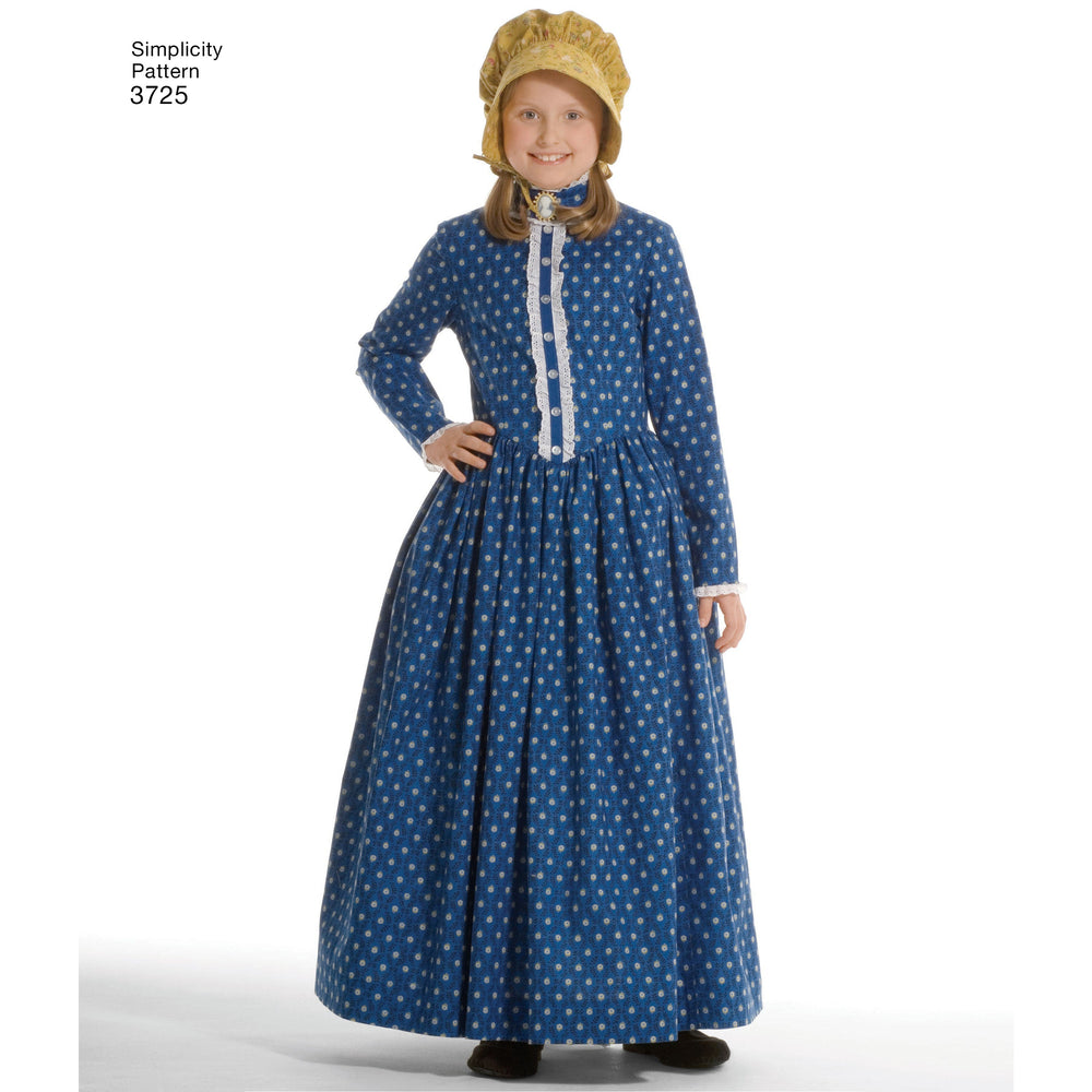 Simplicity 3725 Pilgrim / Colonial costume pattern from Jaycotts Sewing Supplies