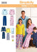 Simplicity Pattern 3935 Unisex child, teen and adult pyjamas from Jaycotts Sewing Supplies