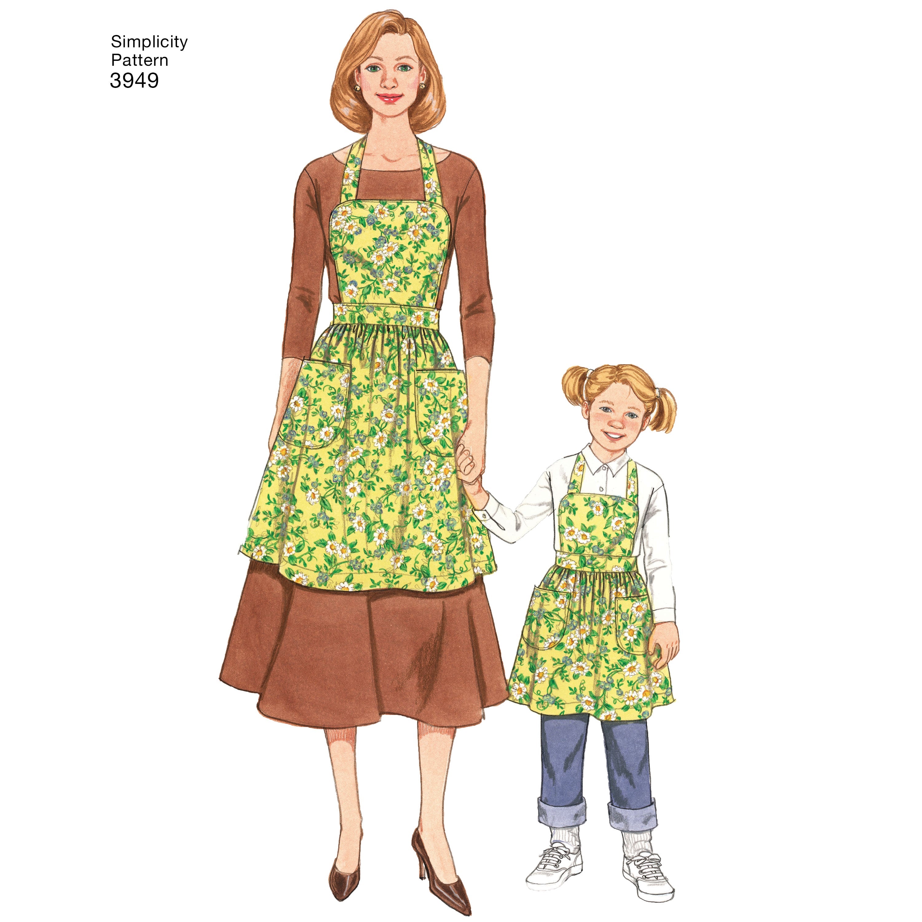 Simplicity 3949 Child and Misses' Apron pattern from Jaycotts Sewing Supplies