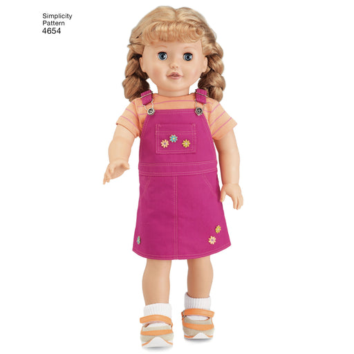 Simplicity Pattern 4654 18" Doll Clothes from Jaycotts Sewing Supplies