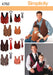 Simplicity Pattern 4762 Boys' and Men's Waistcoats & Ties. from Jaycotts Sewing Supplies