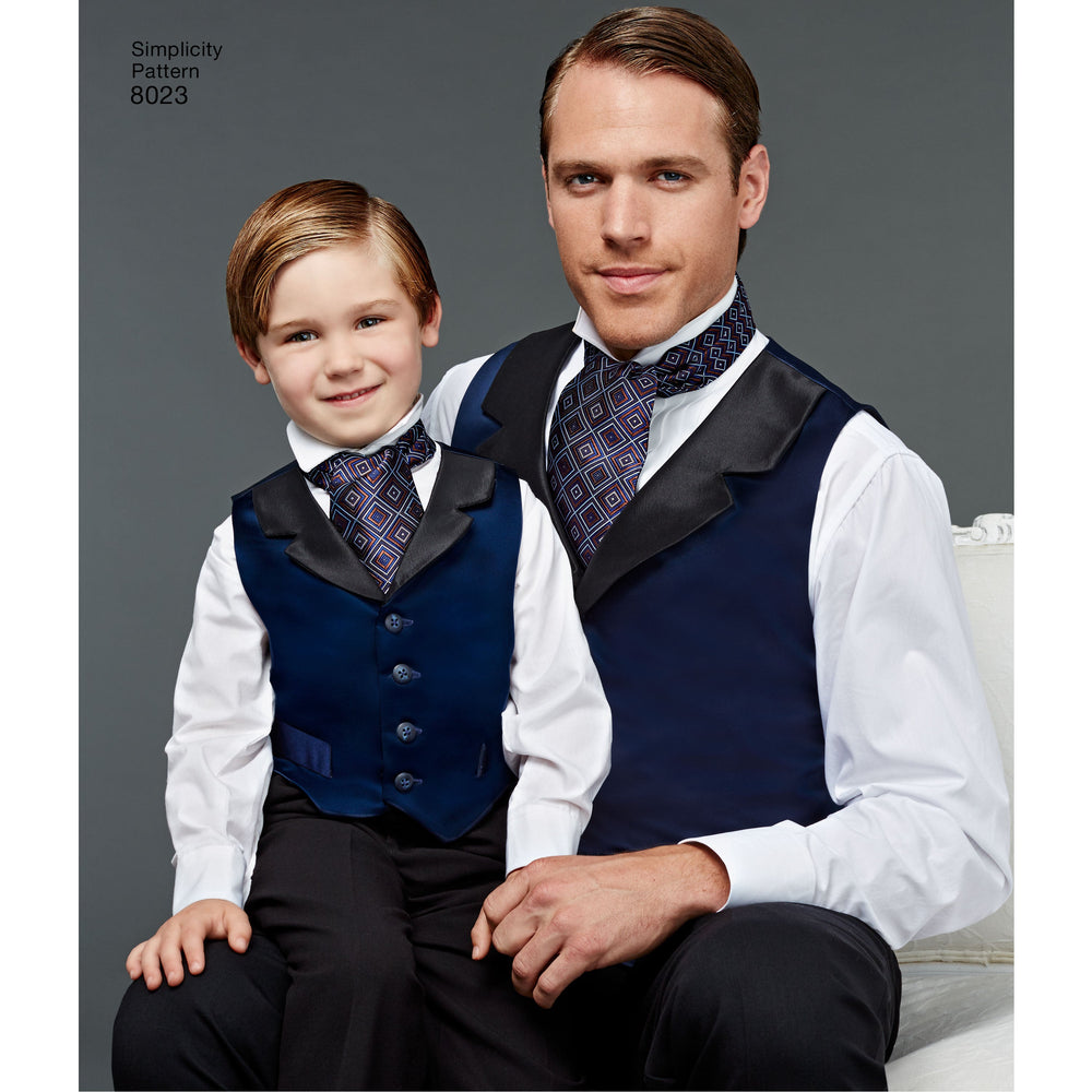 Simplicity Pattern 8023 Boy's and men's special occasion accessories from Jaycotts Sewing Supplies