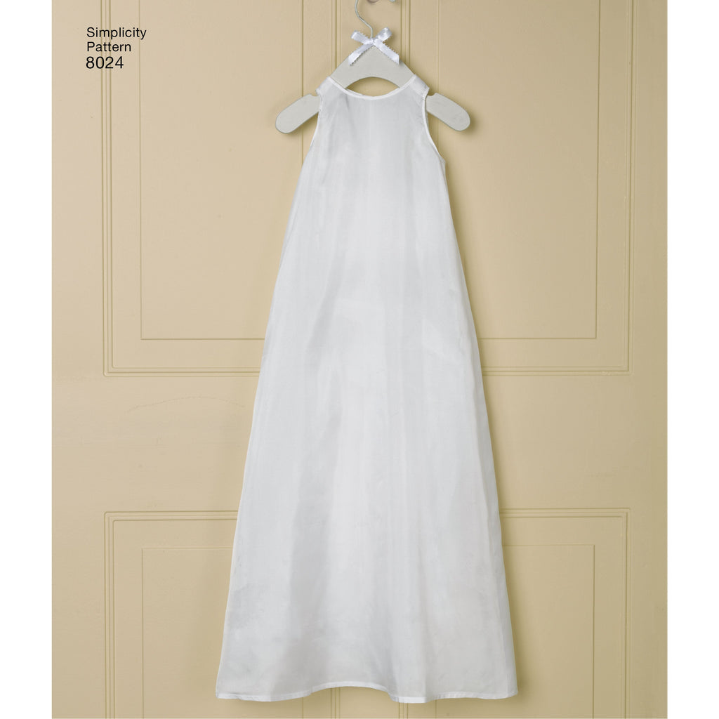 Plain discount christening gown