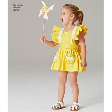 Simplicity Pattern 8099 vintage pattern for toddlers from Jaycotts Sewing Supplies