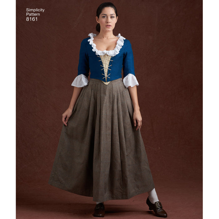 Simplicity Pattern 8161 18th century highland costumes from Jaycotts Sewing Supplies