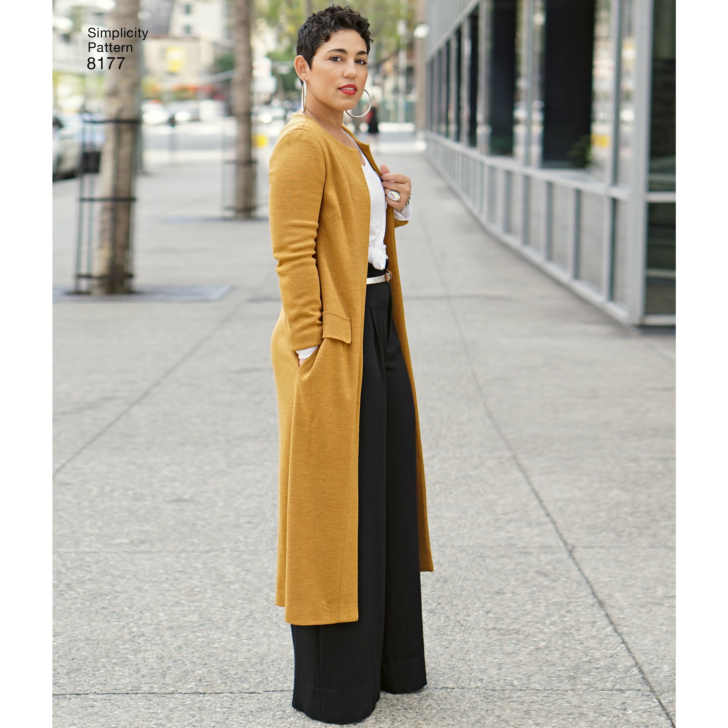 Simplicity Pattern 8177 features a duster length coat or vest ...