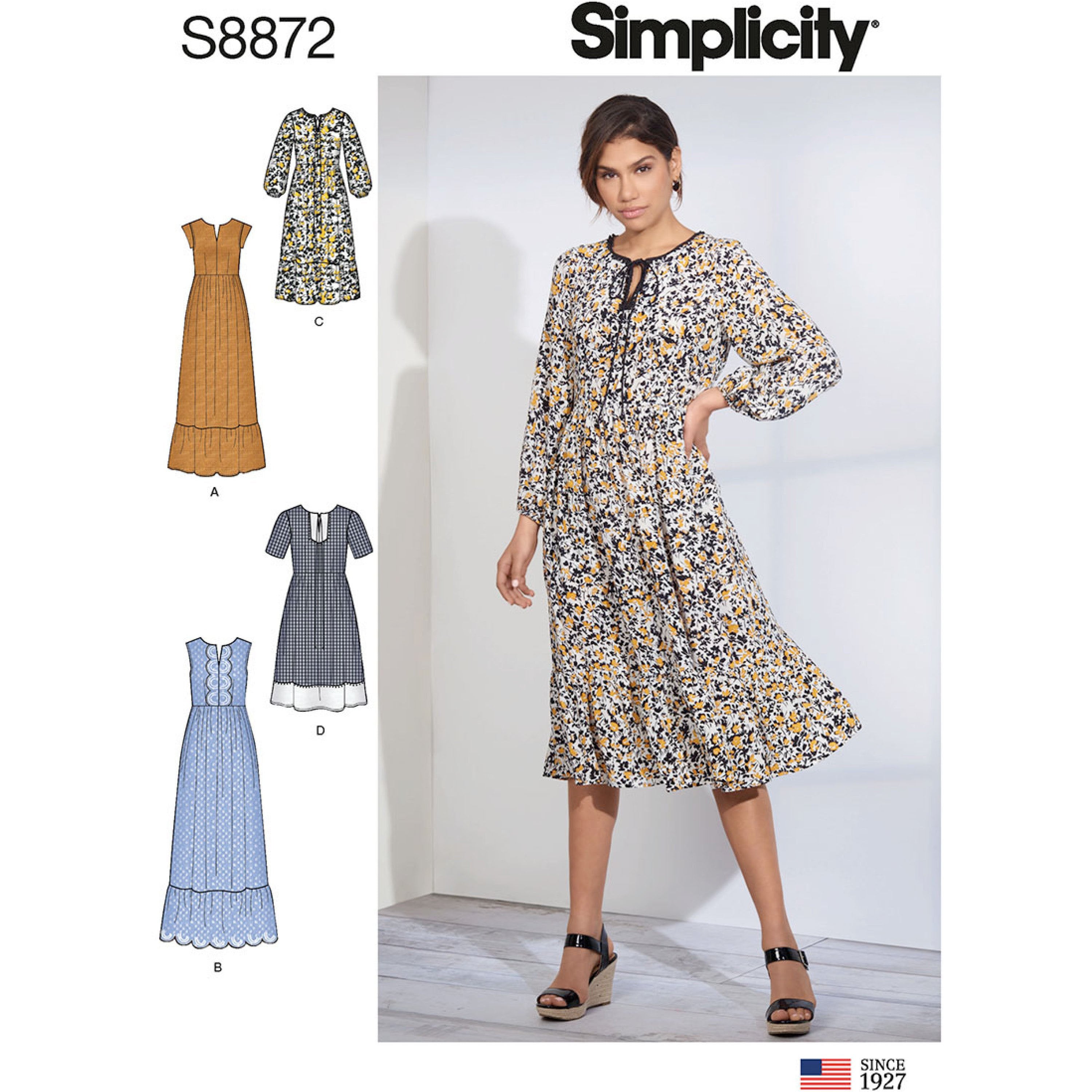 Simplicity 8872 Misses' Pullover Dress from Jaycotts Sewing Supplies