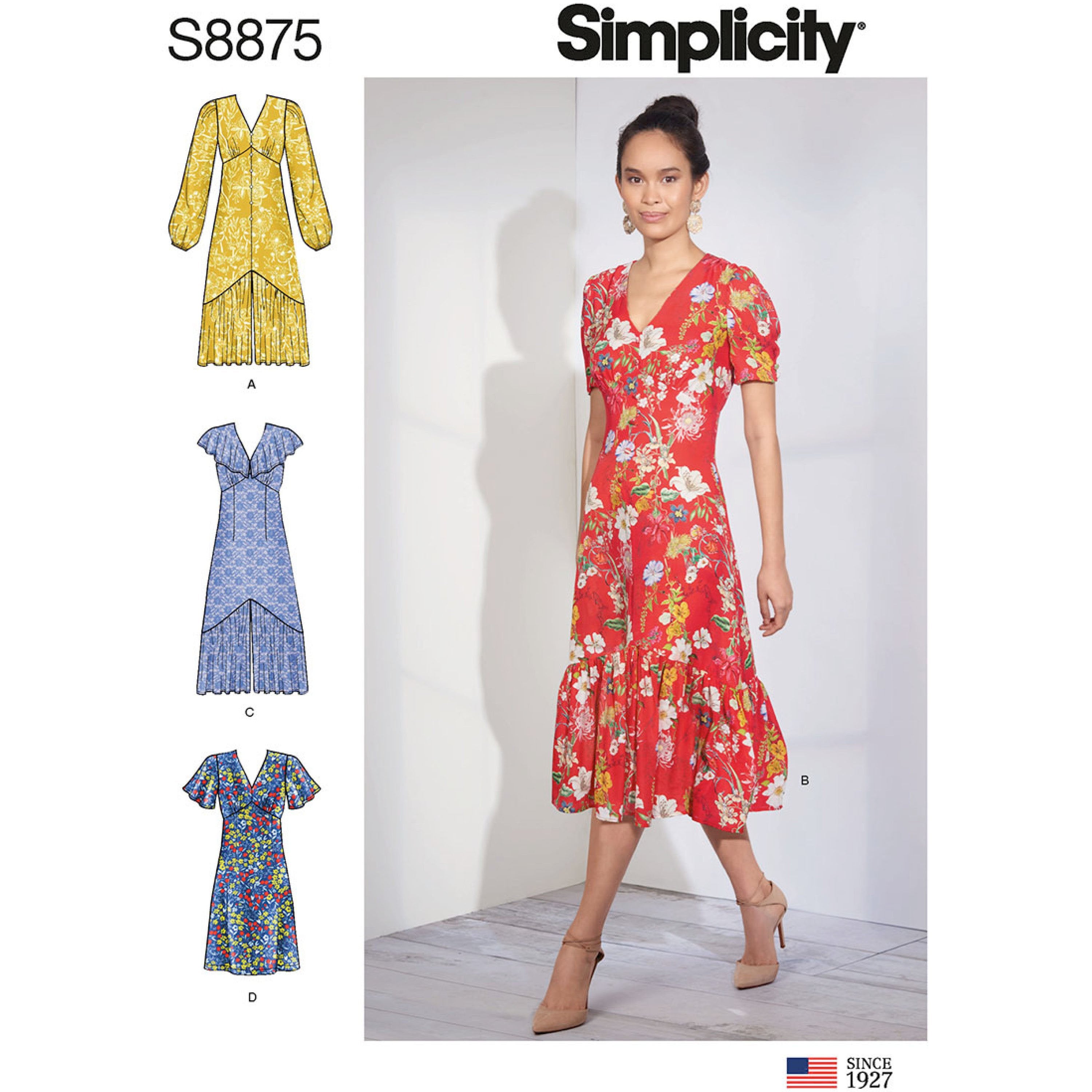 Simplicity 8875 Misses' Dresses Pattern from Jaycotts Sewing Supplies