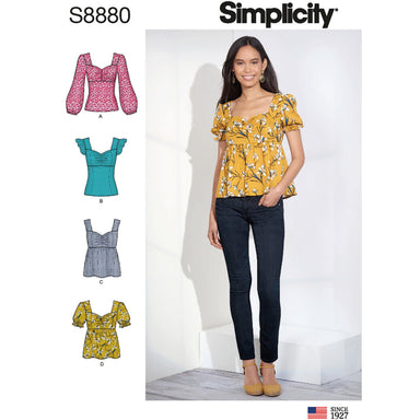 Simplicity Misses' Loose Fitting Kimono Jacket Sewing Pattern, S8887, A