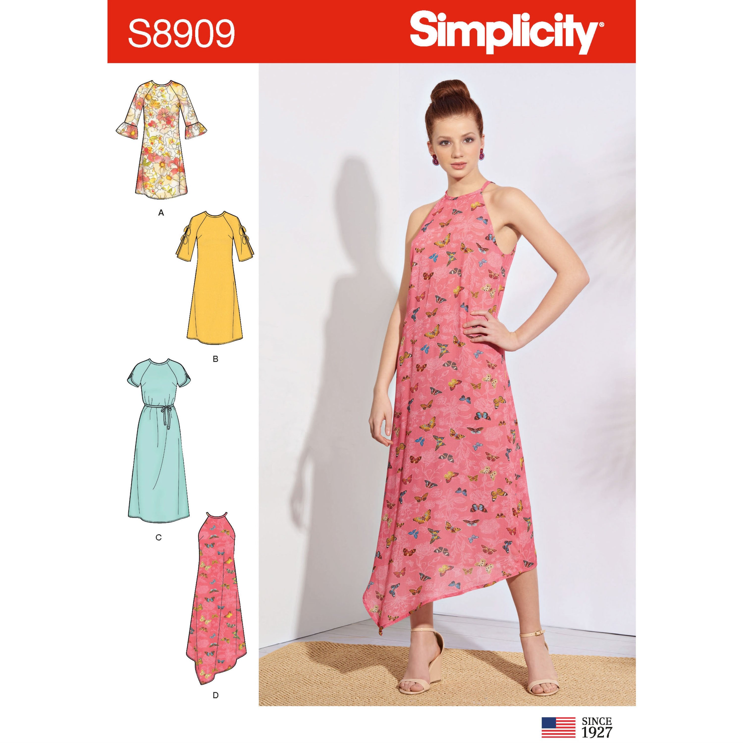 Simplicity Pattern 8909 Missesâ€™ slip-on dresses from Jaycotts Sewing Supplies
