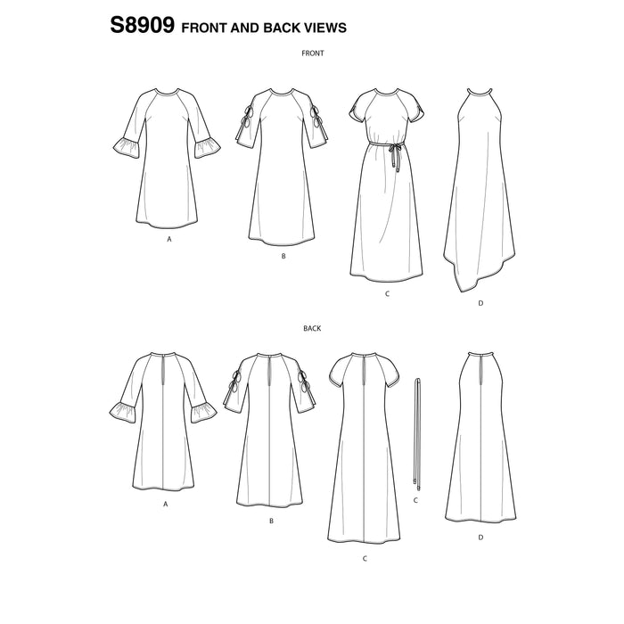 Simplicity Pattern 8909 Missesâ€™ slip-on dresses from Jaycotts Sewing Supplies