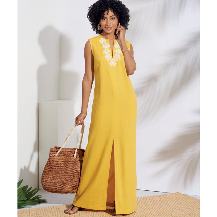 Simplicity Pattern 8912 slip-on maxi or short dresses — jaycotts.co.uk ...