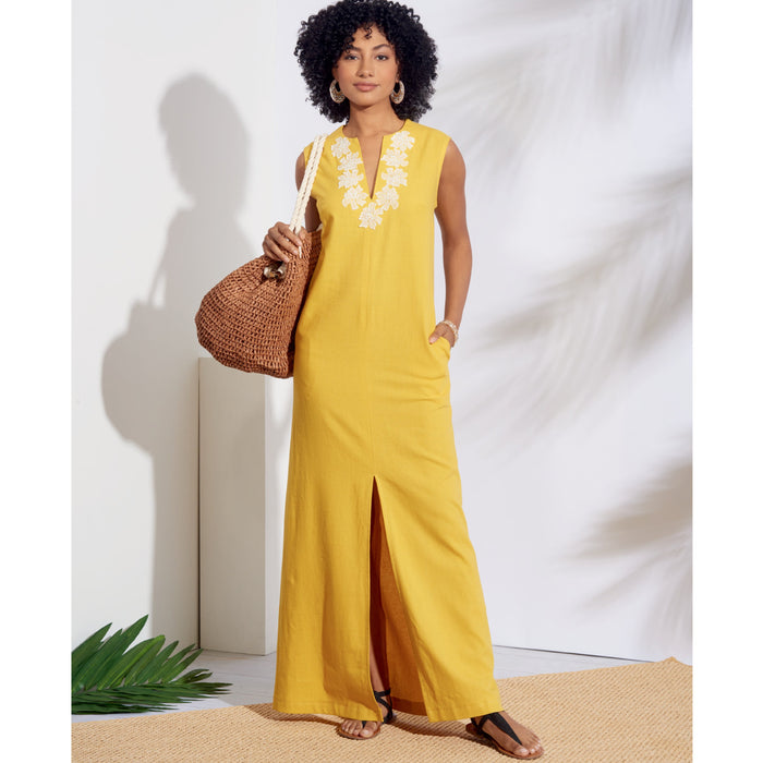 Simplicity Pattern 8912 Missesâ€™ slip-on maxi or short dresse from Jaycotts Sewing Supplies