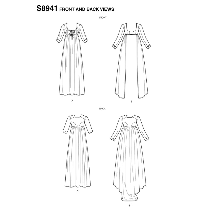 Simplicity Pattern 8941 Missesâ€™ costume. High waisted dress from Jaycotts Sewing Supplies