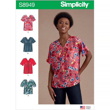 Simplicity Sewing Pattern 8949 Misses' Blouses from Jaycotts Sewing Supplies