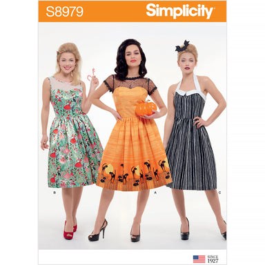 Simplicity 8979 Fifties style Halloween Costume Pattern from Jaycotts Sewing Supplies