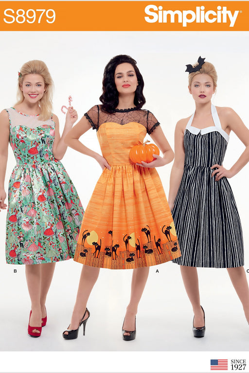 Simplicity 8979 Fifties style Halloween Costume Pattern from Jaycotts Sewing Supplies