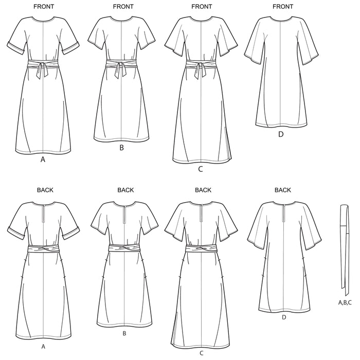 Simplicity Sewing Pattern 8981 Misses' Front Tie Dresses from Jaycotts Sewing Supplies