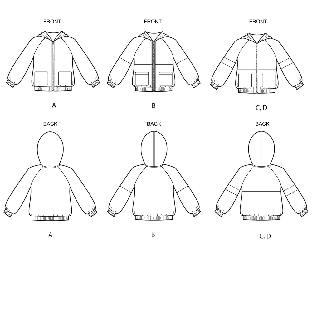 Simplicity Sewing Pattern 8999 Girls' Knit Hooded Jacket from Jaycotts Sewing Supplies