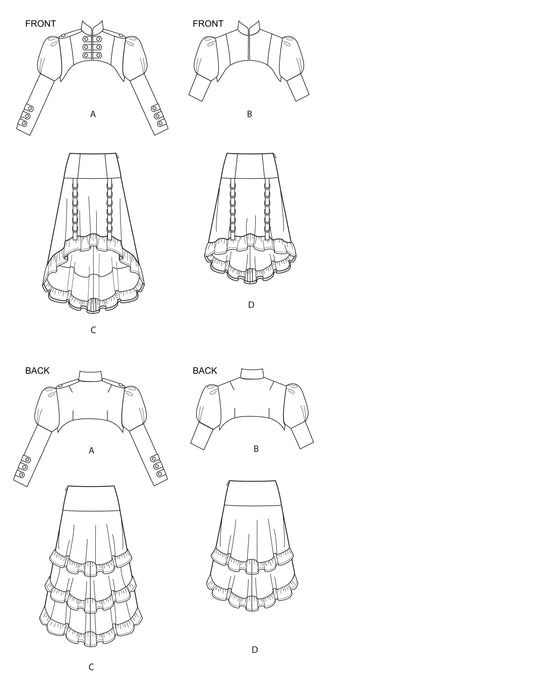 Simplicity Pattern 9007 Misses' Steampunk Costumes pattern from Jaycotts Sewing Supplies