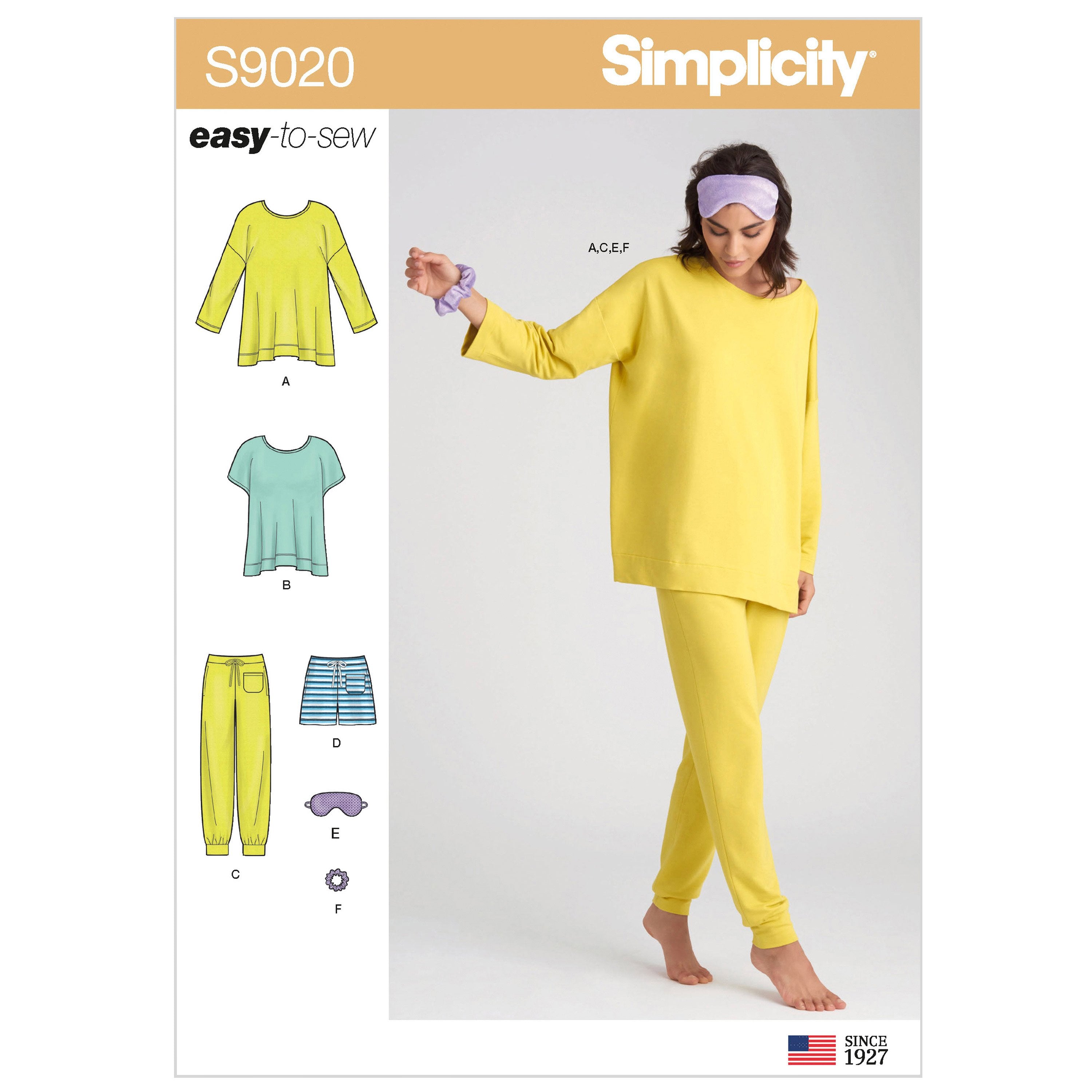 Simplicity Sewing Pattern 9020  Sleepwear from Jaycotts Sewing Supplies