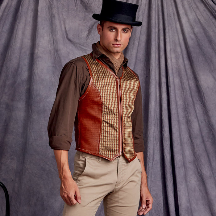 Simplicity Sewing Pattern S9087 Men's Steampunk Corset Waistcoats from Jaycotts Sewing Supplies