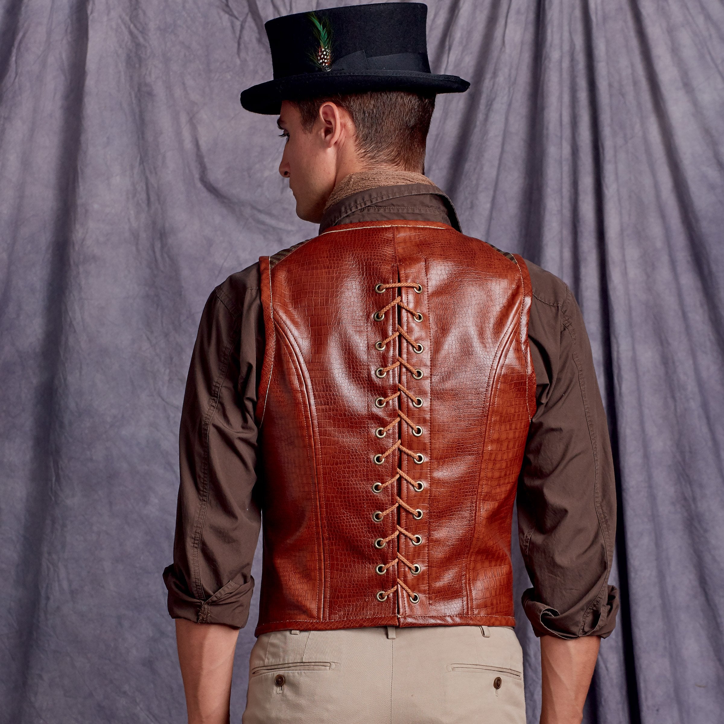 Simplicity Sewing Pattern S9087 Men's Steampunk Corset Waistcoats from Jaycotts Sewing Supplies