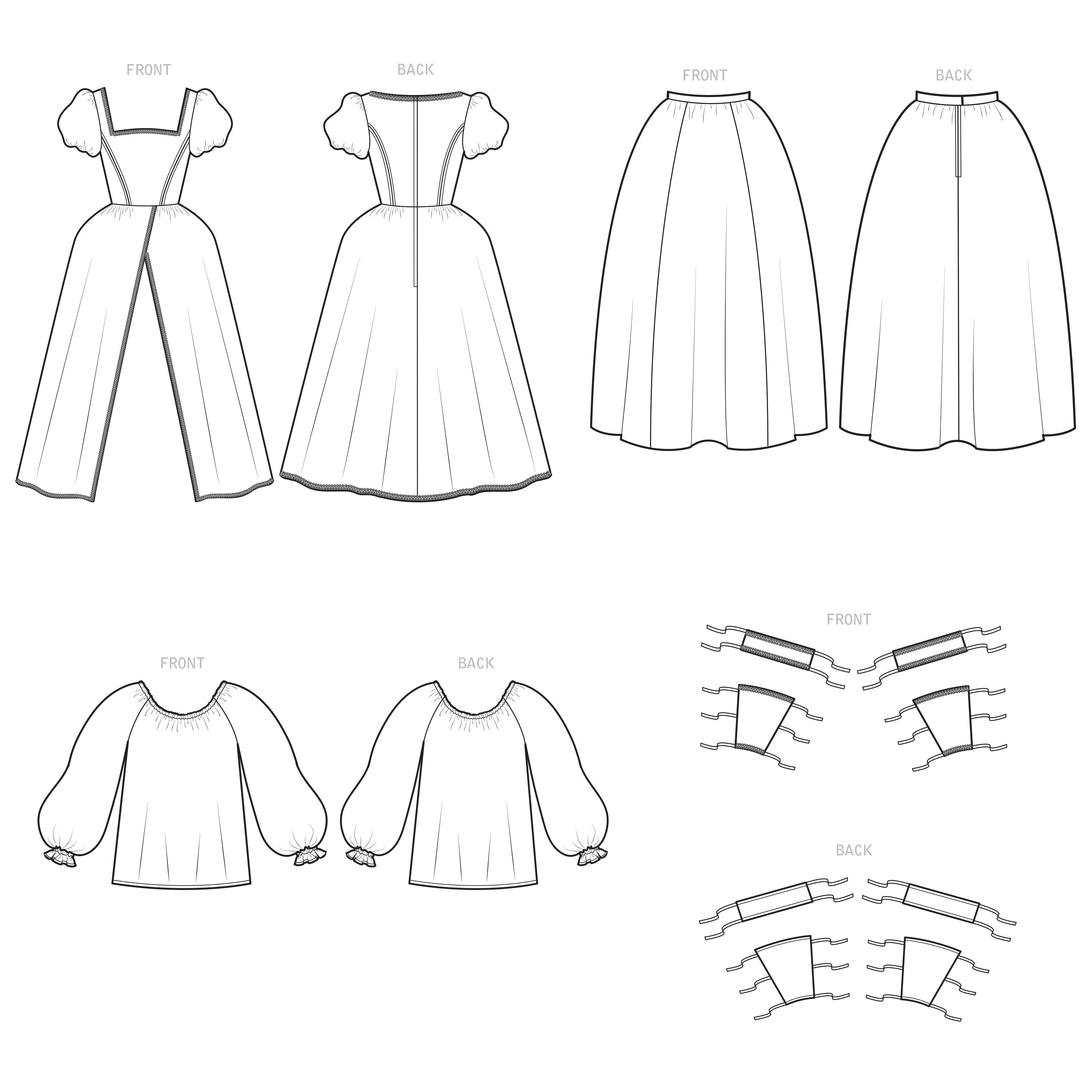 Simplicity Sewing Pattern S9090  Historical Costume from Jaycotts Sewing Supplies