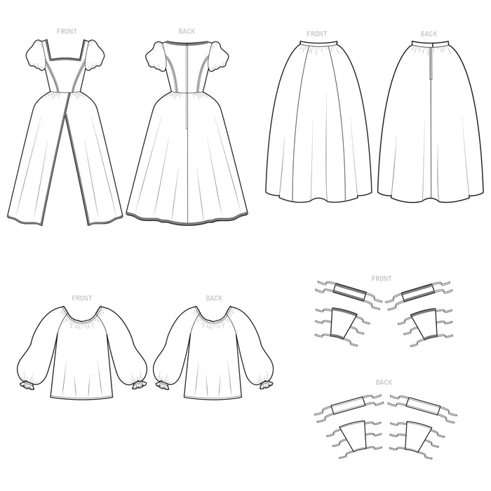 Simplicity Sewing Pattern S9090  Historical Costume from Jaycotts Sewing Supplies