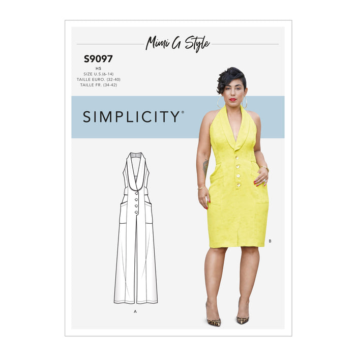 Simplicity S9097 Dress and Jumpsuit Pattern from Jaycotts Sewing Supplies