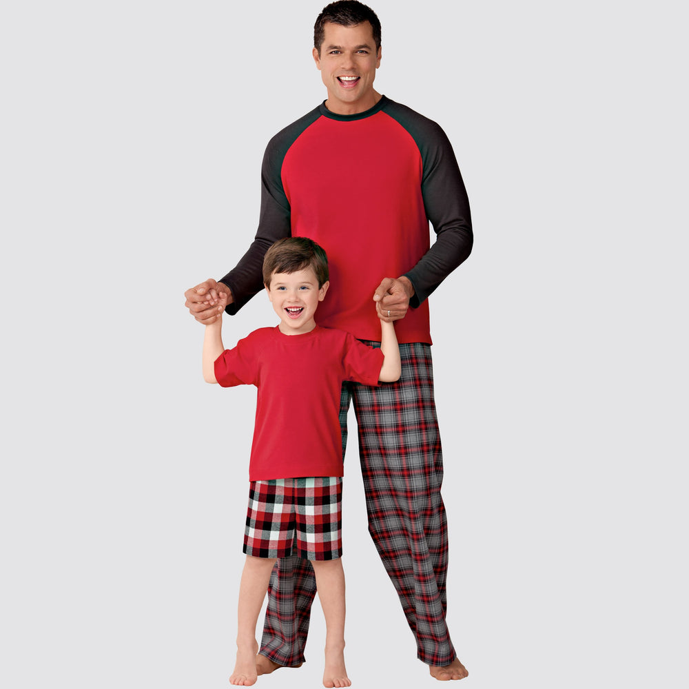 Simplicity Sewing Pattern 9128 Men's and Boys Sleepwear from Jaycotts Sewing Supplies