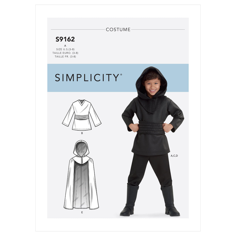 Simplicity 9162 Children's Costumes sewing pattern from Jaycotts Sewing Supplies