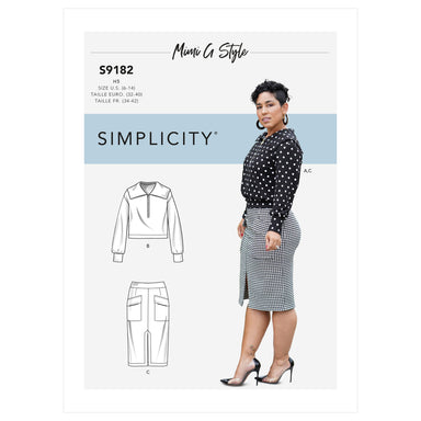 Simplicity Sewing Pattern 9182 Knit Top and Skirt from Jaycotts Sewing Supplies