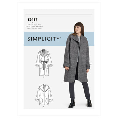 Simplicity Sewing Pattern 9187 Jacket and Coats from Jaycotts Sewing Supplies