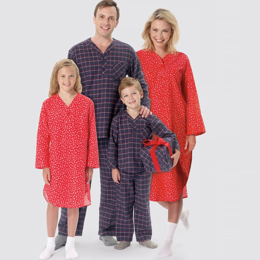Simplicity Sewing Pattern 9211 Misses'/Men's/Boys'/Girls' Sleepwear from Jaycotts Sewing Supplies