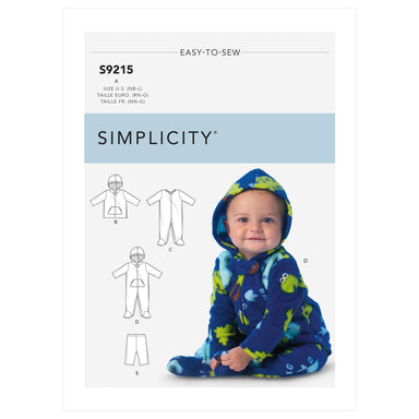 Simplicity 9215 Babies' Jackets, Bodysuits and Pants Sewing Pattern from Jaycotts Sewing Supplies